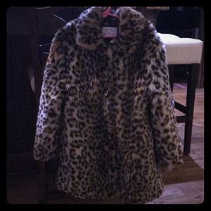 Girl fur coat